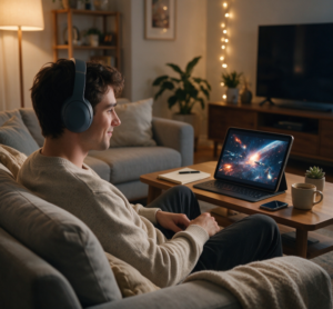 Wireless Headphones with Multi-Sensory Bass, Noise Isolating Over-Ear Fit - Image 4