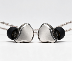 Hybrid IEM Earphones with Stainless Steel Faceplate, Detachable Cable for Musician(Without Mic, Black)