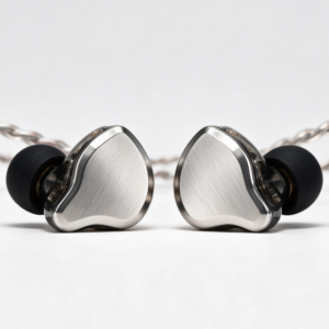 Hybrid IEM Earphones with Stainless Steel Faceplate, Detachable Cable for Musician(Without Mic, Black)
